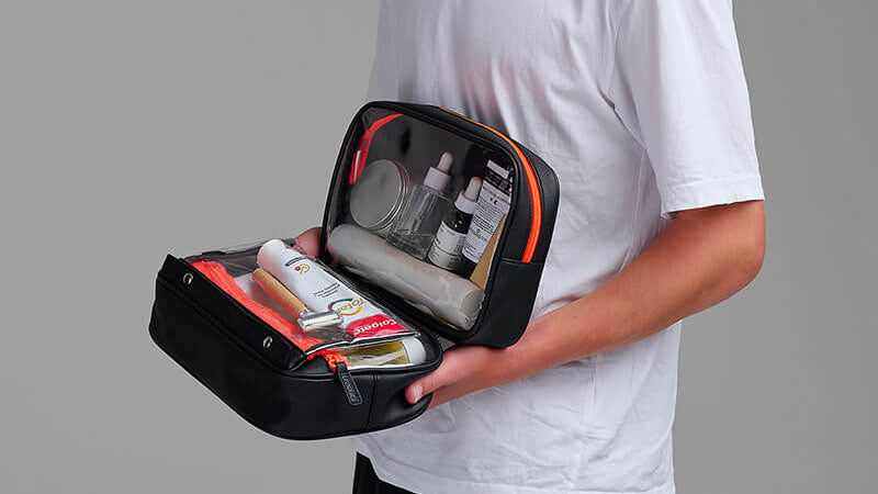 men's bath travel bag Gonex Toiletry for Men Fathers Day Gift for Men Men's Wash Bags: 5 Essential