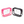 Load image into Gallery viewer, Clear Beauty Kit Case Set - Pink & Black