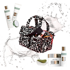 'Iris' Carry All Wash Bag & Kera Health Hair Care Set