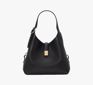 Kate Spade Deco Medium Leather Cross-Body Tote Bag | Black