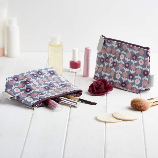 make-up bags UK in lorton print 