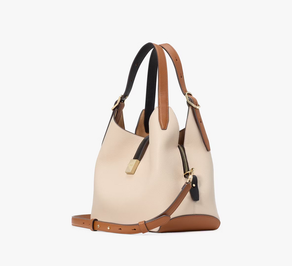 Kate Spade Deco Medium Leather Cross-Body Tote Bag | Milk Glass Multi