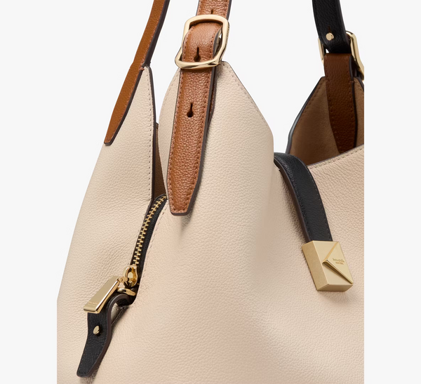 Kate Spade Deco Medium Leather Cross-Body Tote Bag | Milk Glass Multi