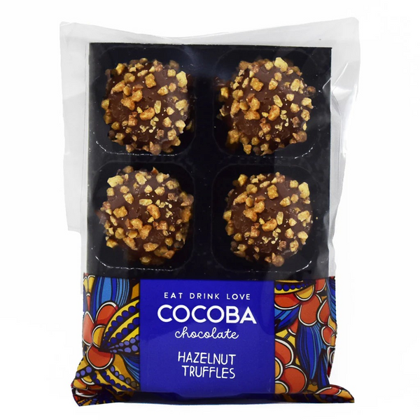 COCOBA Hazelnut Chocolate Truffles (6 truffles)
