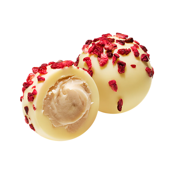 COCOBA Raspberry and Marc de Champagne Truffles (6 truffles)