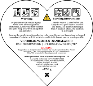 Heart-Shaped Soy Candle - Sandalwood