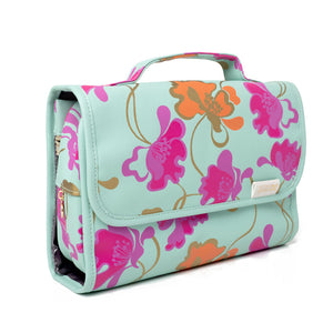 'Emma' 3-in-1 Hanging Wash Bag in Flowing Floral