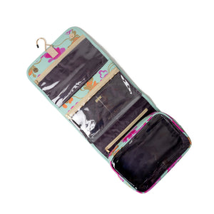 'Emma' 3-in-1 Hanging Wash Bag in Flowing Floral