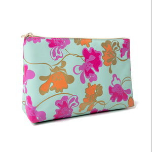 'Mia' Large Makeup Bag in Flowing Floral