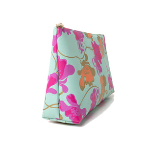 'Mia' Large Makeup Bag in Flowing Floral