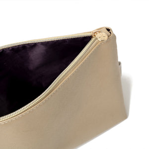 'Mia' Large Makeup Bag in Warm Gold