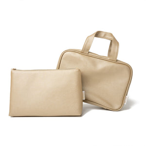'Faith' Folding Wash Bag in Warm Gold