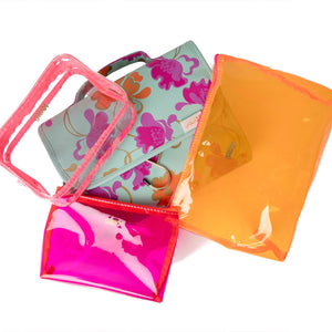 'Emma' 3-in-1 Hanging Wash Bag in Flowing Floral