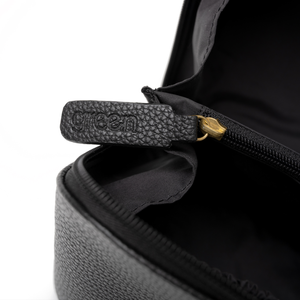 'Freya' Fold-Out Makeup Bag in Black