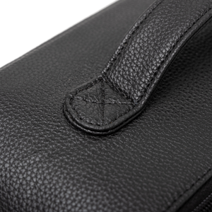 'Freya' Fold-Out Makeup Bag in Black