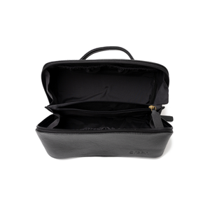 'Freya' Fold-Out Makeup Bag in Black