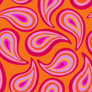 Threefold Hanging Wash Bag – Groovy Paisley