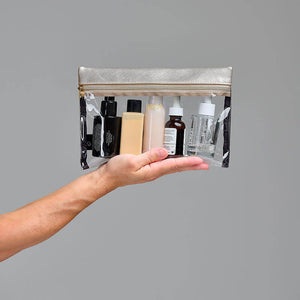 'Emma' 3 in 1 Hanging Wash Bag in Gold