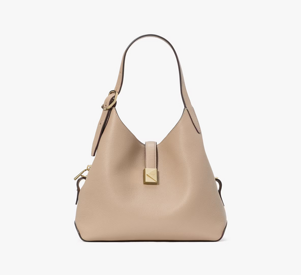Kate Spade Deco Medium Leather Cross-Body Tote Bag | Timeless Taupe