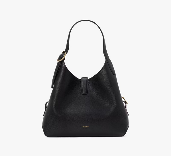 Kate Spade Deco Medium Leather Cross-Body Tote Bag | Black