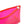 clear makeup bag pink with orange zip detail