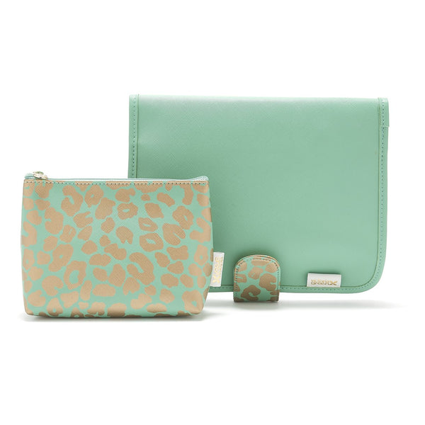 'Kate' Hanging Beauty Bag in Leopard Jade