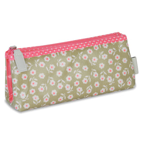 Folding Makeup Bag for Women, a  Perfect Travel Cosmetic Bag & Organiser for your  Handbag in Daisy Print by Victoria Green