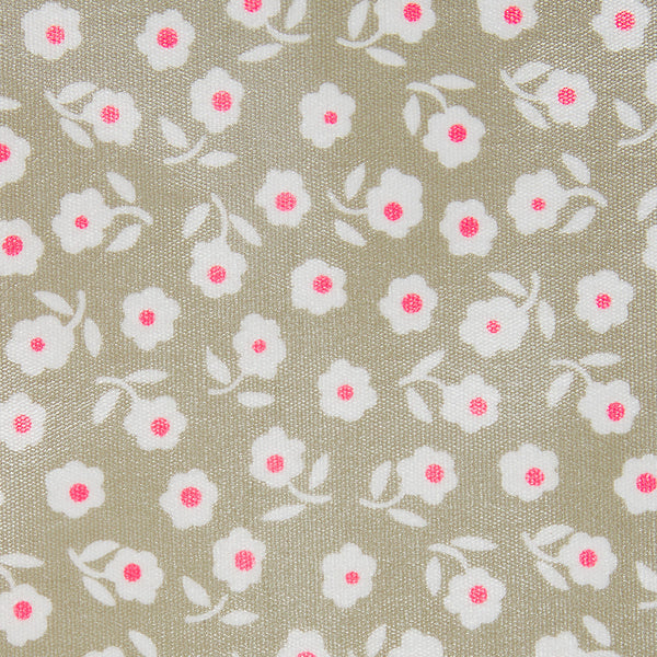 Daisy sage fabric detail close up waterproof