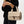 Large wash bag in gold with handles