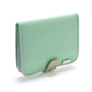 Kate Hanging wash bag with clear travel pouch in green