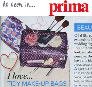 'Lorton' Folding Makeup Bag - Smoke