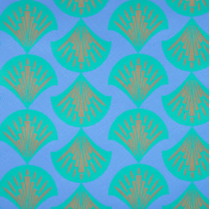 shell print vegan leather