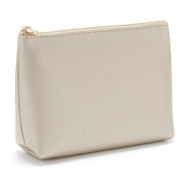 small makeup bag vegan gold