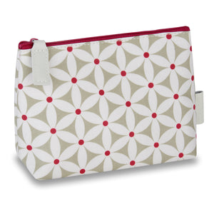 makeup bags uk with zip and starflower sage pattern
