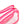 Small Clear Beauty Kit Case - Pink