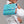 Load image into Gallery viewer, hanging wash bag in blue  shell print held by woman
