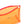 clear toiletry bag large orange with pink zip detail