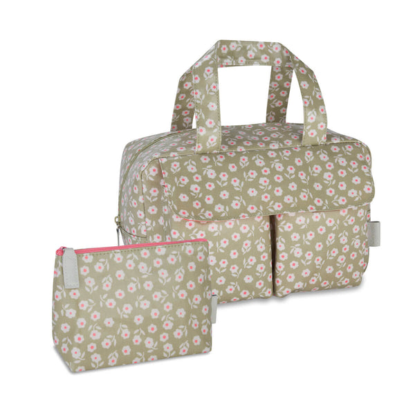 'Daisy' Carry All Wash Bag - Sage