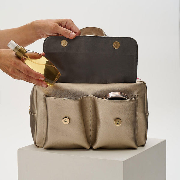 Gold best sale wash bag