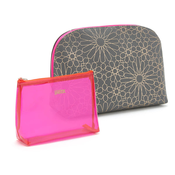makeup bag set in mandala print